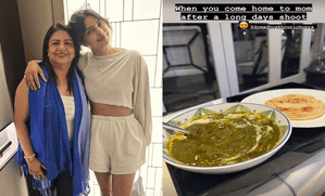 webnexttech | Priyanka Chopra back home after long outdoor shoot, relishes meal
 cooked by her mom