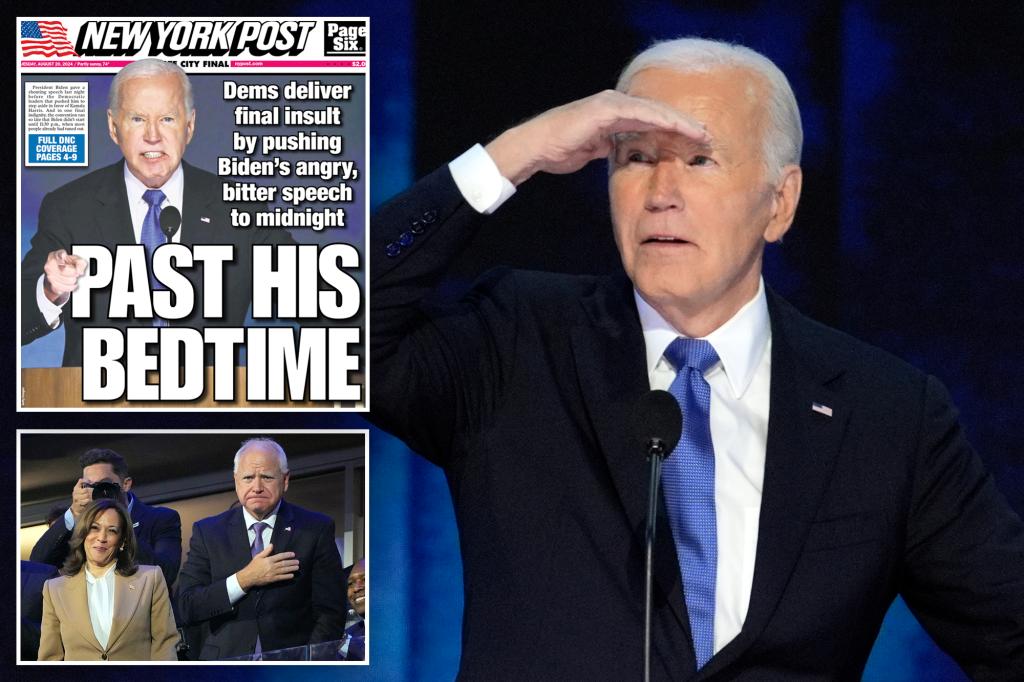 webnexttech | Biden says an emotional goodbye in his late-night speech at the DNC, not in the prime time slot.