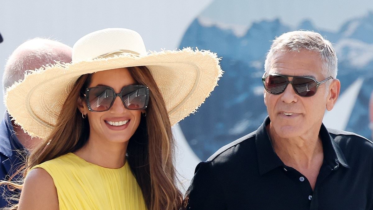 webnexttech | George Clooney's wife Amal cuts a glamorous figure in a stunning yellow mini dress as the couple arrive hand-in-hand for the star-studded third day of the Venice Film Festival