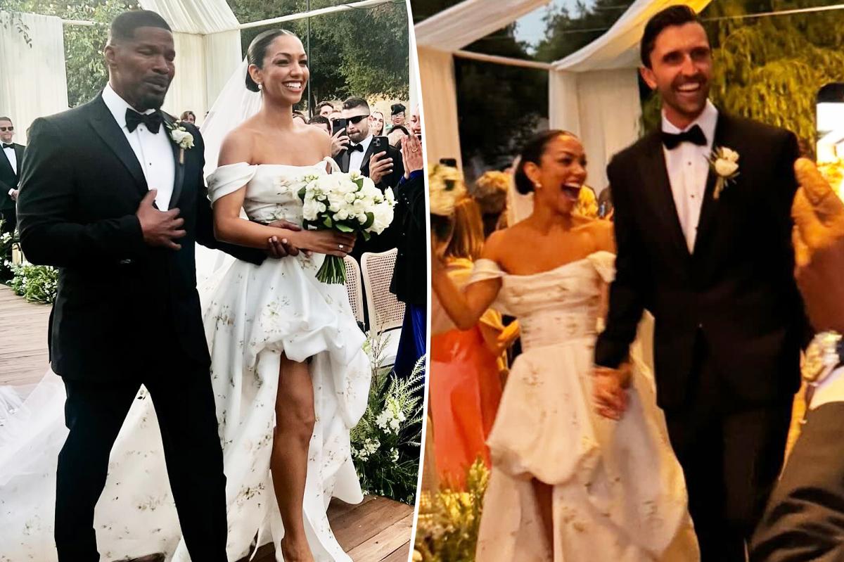 webnexttech | Jamie Foxx walks daughter Corinne down the aisle during her wedding to Joe Hooten