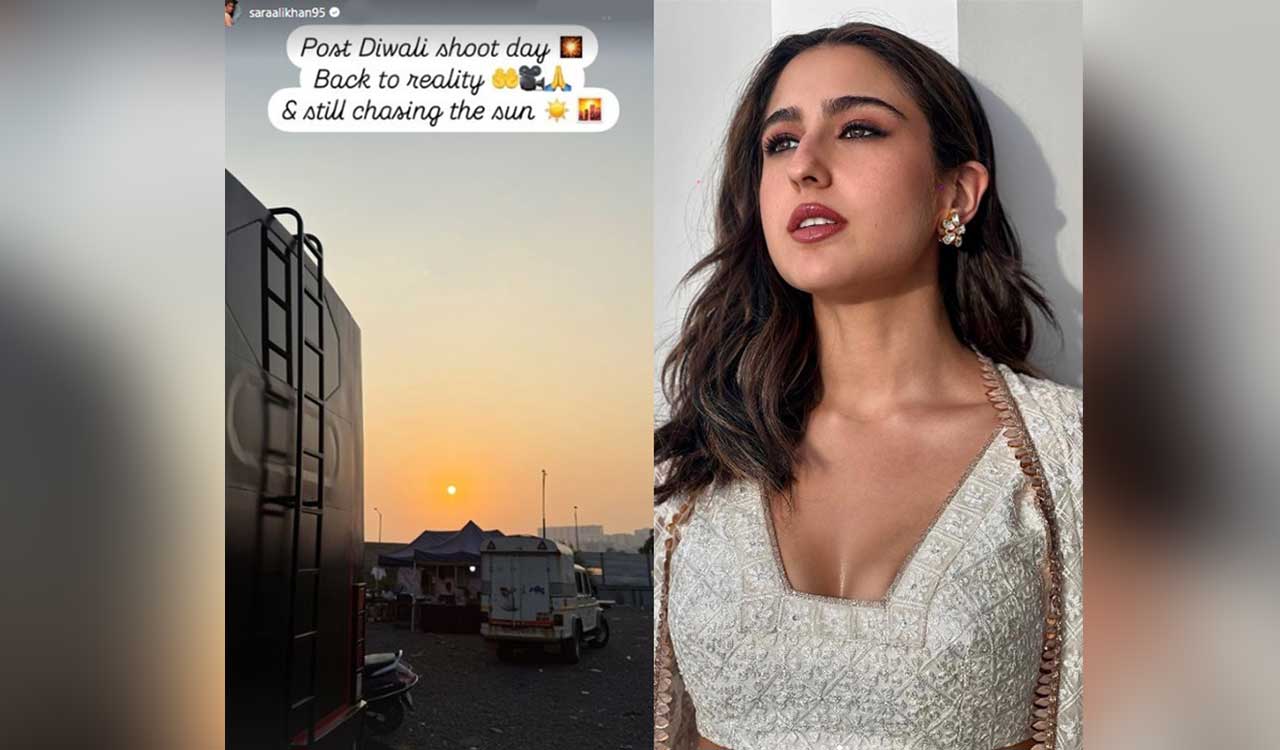 webnexttech | Sara Ali Khan is ‘back to reality’ with ‘post Diwali shoot day’