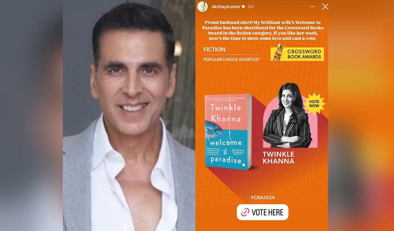 webnexttech | Akshay is a ‘proud husband’ as ‘brilliant wife’ Twinkle’s book gets shortlisted for award