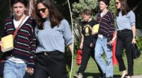 webnexttech | Jennifer Garner holds hands with Seraphina Affleck, 15, during family church outing