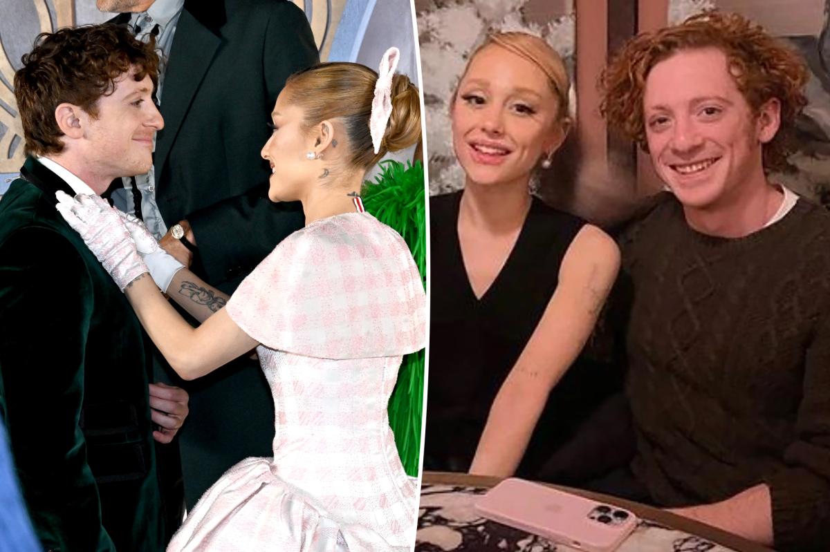 webnexttech | Ariana Grande sweetly fixes boyfriend Ethan Slater’s bow tie at ‘Wicked’ premiere