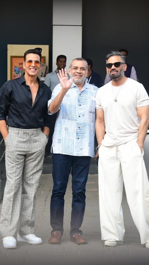 webnexttech | 'Hera Pheri' Or A Threequel In The Works? Akshay, Suniel, Paresh Tease Fans With Reunion